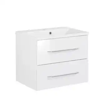toom Baumarkt Fackelmann waschtisch mit unterschrank 'b.clever' weiß 60 x 51 x 46 cm Angebot
