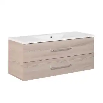 toom Baumarkt Fackelmann waschtisch mit unterschrank 'b.clever' alaska esche 120 x 51 x 46 cm Angebot