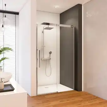 toom Baumarkt Toom schiebetür 'beta' für nische rechts 140 x 190 cm chrom Angebot