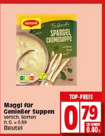 Elli Markt Maggi für Genießer Suppen Angebot