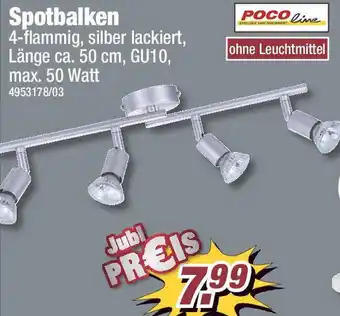 Poco POCOline Spotbalken 4-flammig Angebot