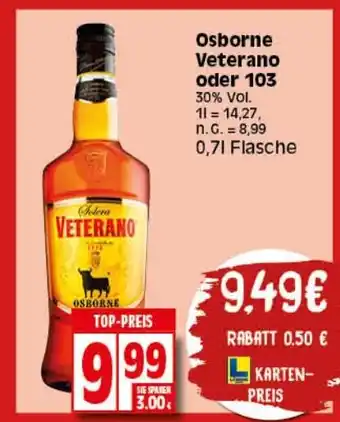 Elli Markt Osborne Veterano oder 103 700ml Angebot