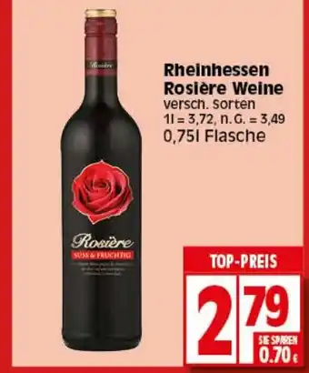 Elli Markt Rosière Weine versch. Sorten 750ml Angebot