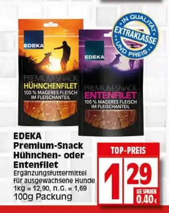 Elli Markt EDEKA Premium-Snack Hühnchen- oder Entenfilet 100g Angebot