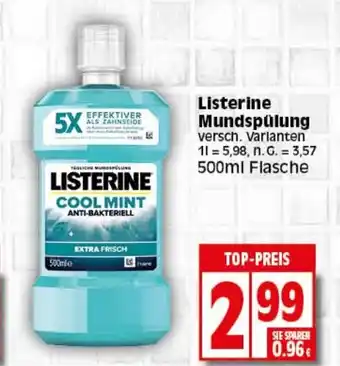 Elli Markt Listerine Mundspülung 500ml Flasche Angebot