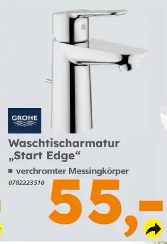 Globus Baumarkt GROHE Waschtischarmatur ,,Start Edge" Angebot