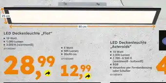 Globus Baumarkt LED Deckenleuchte „Flat" Angebot