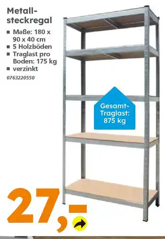 Globus Baumarkt Metallsteckregal Angebot