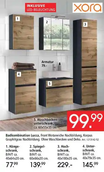 Zurbrüggen Xora Badkombination Lucca Angebot