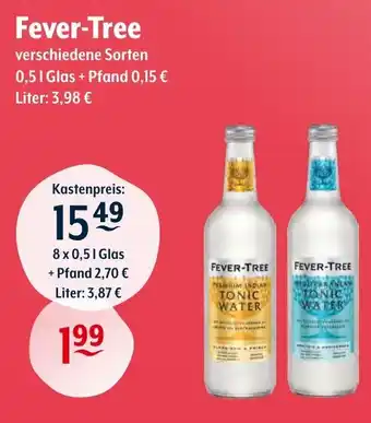 Trink und Spare Fever-Tree verschiedene Sorten 0,5L Angebot