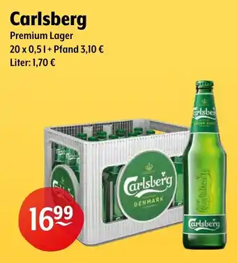 Trink und Spare Carlsberg Premium Lager 20*500ml Angebot