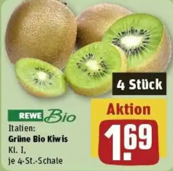 REWE Grüne Bio Kiwis 4-St.-Schale Angebot