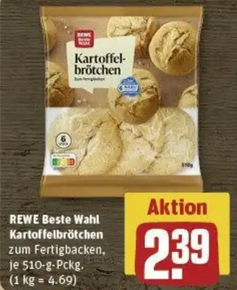 REWE REWE Beste Wahl Kartoffelbrötchen 510-g-Pckg. Angebot