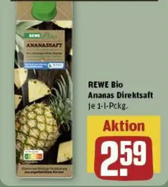 REWE REWE Bio Ananas Direktsaft 1-l-Pckg. Angebot