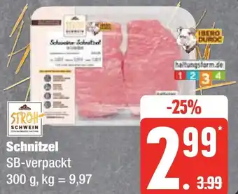 Edeka Schnitzel SB-verpackt 300 g Angebot