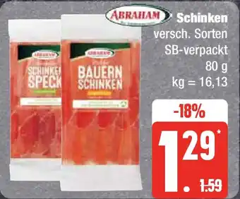 Edeka ABRAHAM Schinken 80 g Angebot