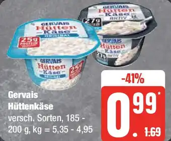 Edeka Gervais Hüttenkäse Hütten Kase 200 g Angebot