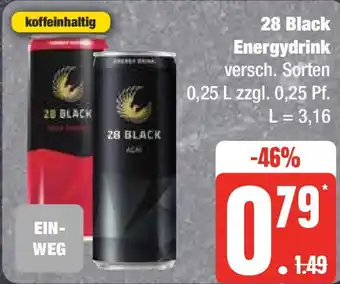 Edeka 28 Black Energydrink 0,25 L Angebot