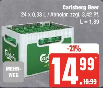 Edeka Carlsberg Beer 24 x 0,33 L / Abholpr. Angebot