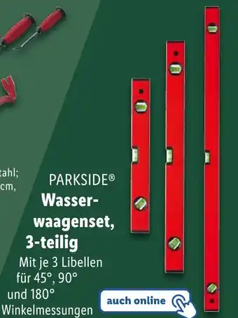 Lidl PARKSIDE Wasser- waagenset, 3-teilig Angebot