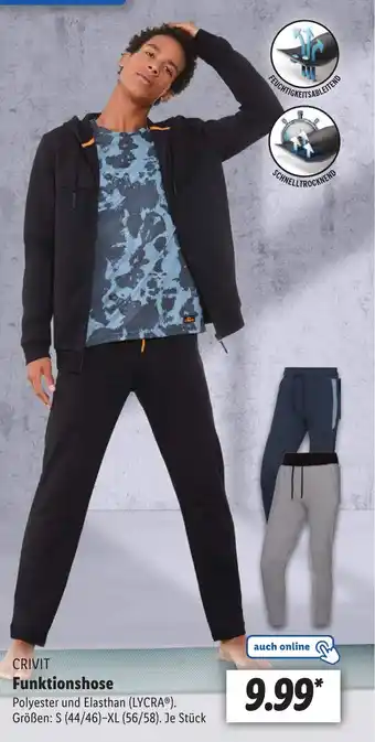 Lidl CRIVIT Funktionshose Angebot