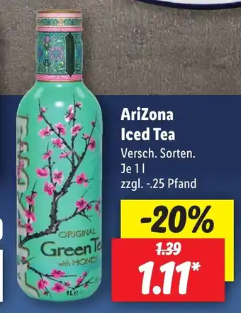 Lidl AriZona Iced Tea 1 l Angebot