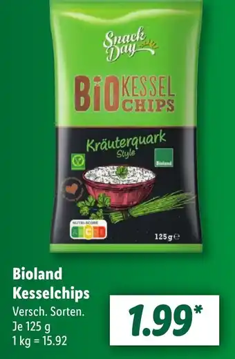 Lidl Bioland Kesselchips 125 g Angebot