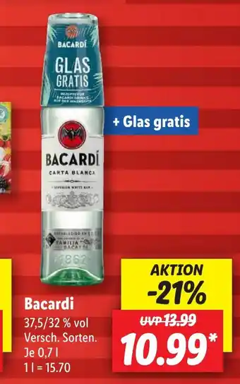 Lidl Bacardi 0,7 l Angebot