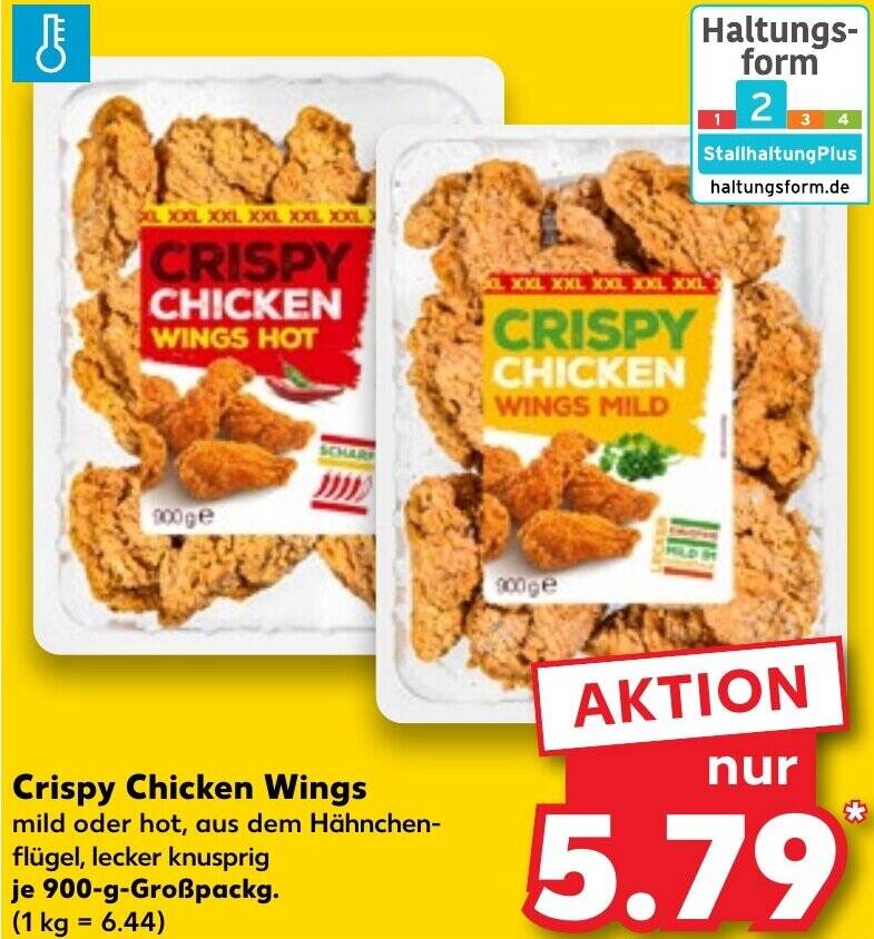 Crispy Chicken Wings 900gGroßpackg. Angebot bei Kaufland