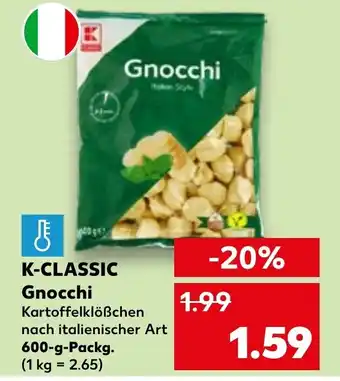 Kaufland K-CLASSIC Gnocchi 900 g Packg. Angebot