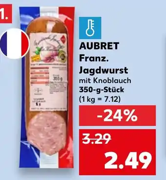 Kaufland AUBRET Franz. Jagdwurst 350 g Stuck Angebot