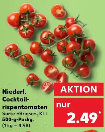 Kaufland Niederl. Cocktail-rispentomaten 500-g-Packg. Angebot