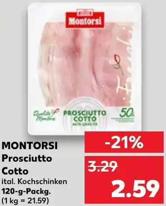 Kaufland MONTORSI Prosciutto Cotto 120 g Packg. Angebot