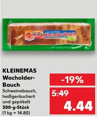 Kaufland KLEINEMAS Wacholder-Bauch 300 g Stuck Angebot