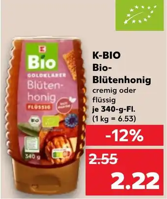 Kaufland K-BIO Bio- Blütenhoni 340-g-Fl. Angebot