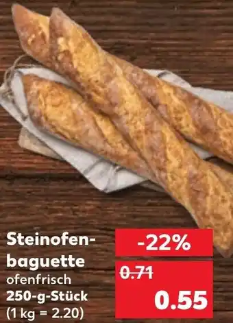 Kaufland Steinofen- baguette 250-g-Stück Angebot