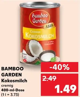 Kaufland BAMBOO GARDEN Kokosmilch 400-ml-Dose Angebot