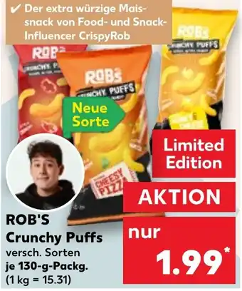 Kaufland ROB'S Crunchy Puffs 130 g Packg. Angebot