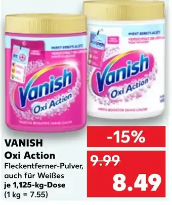 Kaufland VANISH Oxi Action 1,125-kg-Dose Angebot