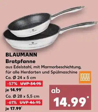 Kaufland BLAUMANN Bratpfanne Ca. Ø28 x 5,5 cm Angebot