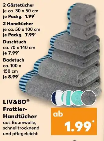 Kaufland LIV&BO Frottier- Handtücher Angebot