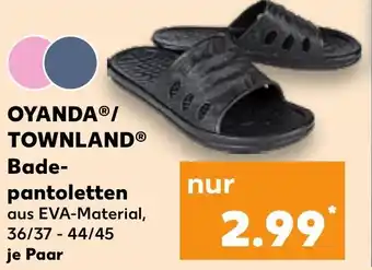 Kaufland OYANDA/ TOWNLAND Bade- pantoletten Angebot