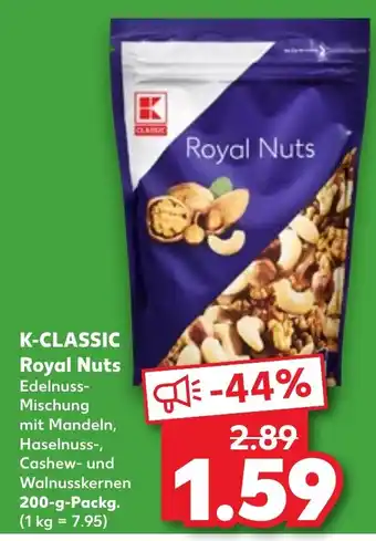 Kaufland K-CLASSIC Royal Nuts 200-g-Packg. Angebot