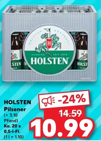 Kaufland HOLSTEN Pilsener Ka. 20 x 0,5-l-Fl. Angebot