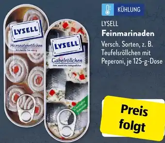 Aldi Süd LYSELL Feinmarinaden 125 g Dose Angebot