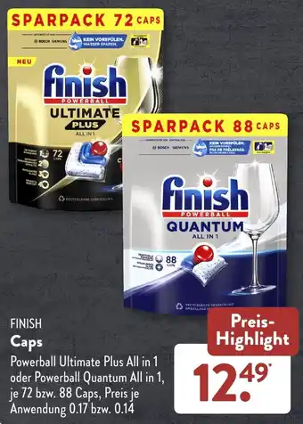 Aldi Süd FINISH Caps Angebot