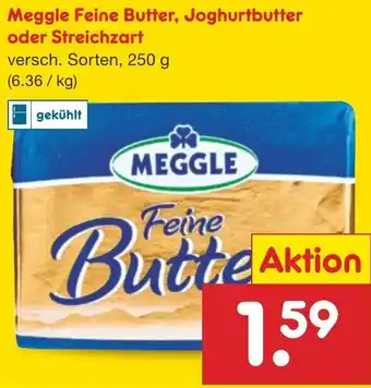 Netto Marken-Discount Meggle Feine Butter, Joghurtbutter oder Streichzart 250 g Angebot