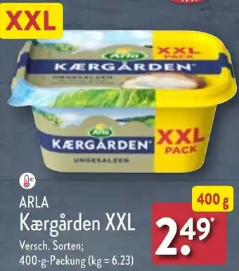 Aldi Nord ARLA Kærgården XXL 400 g Packung Angebot