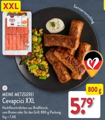 Aldi Nord MEINE METZGEREI Cevapcici XXL 800 g Packung Angebot