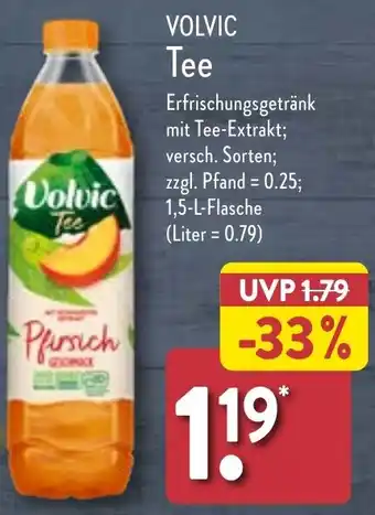 Aldi Nord Volvic Tee 1,5 L Flasche Angebot